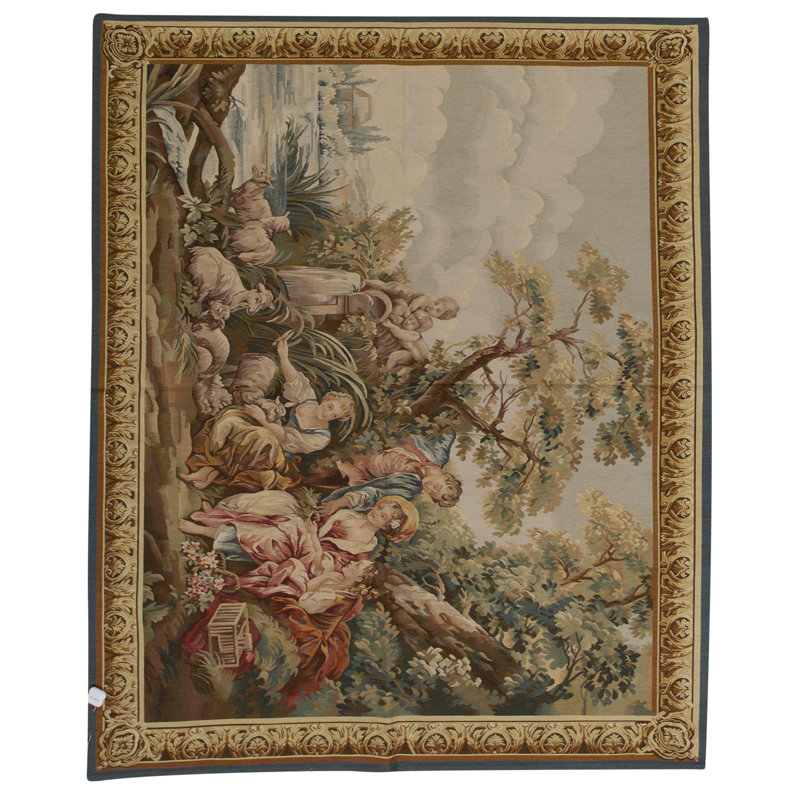 Hand-Knotted High-Quality Green Area Rug