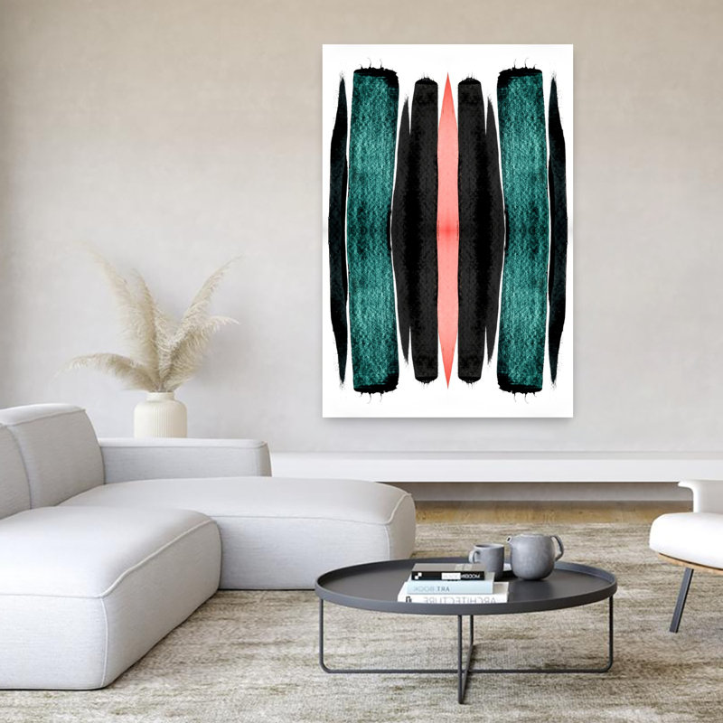 Art contemporain, art contemporain abstrait, H 60 po x l 40 po