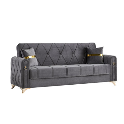 Ferrero Twin 89'' Upholstered Convertible Sofa