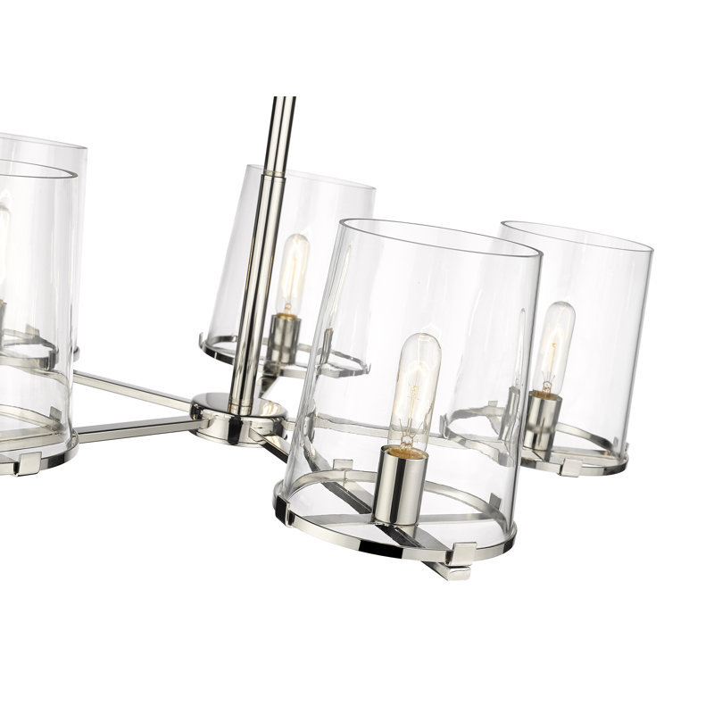 Catosha 5 - Light Dimmable Classic / Traditional Chandelier, Polished Nickel