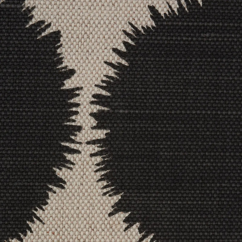 Tissu Schumacher x Studio Bon Fuzz, Noir, naturel