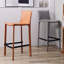 Chaise d'appoint orange à dossier solide (ensemble de 2)-182399080-182399083