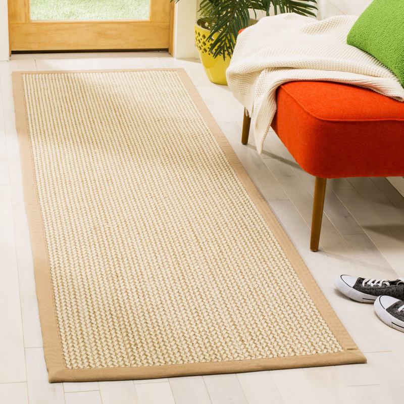 Godolphin Natural Wool & Sisal Solid Color Rug, Runner 2'6" x 8'