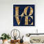 Toile pour chambre à coucher bleu marine-71080134-71080132