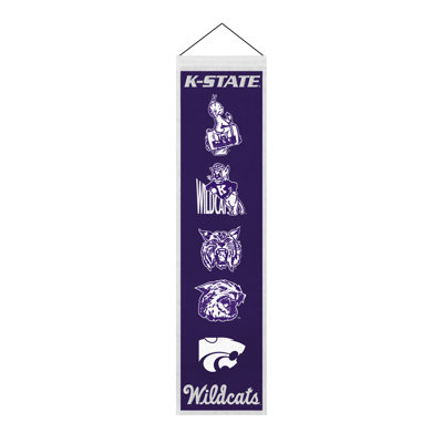 Décoration murale NCAA Kansas State Wildcats Heritage | 8 x 32