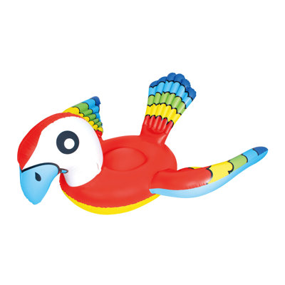 Flotteur gonflable rouge et bleu 87 po