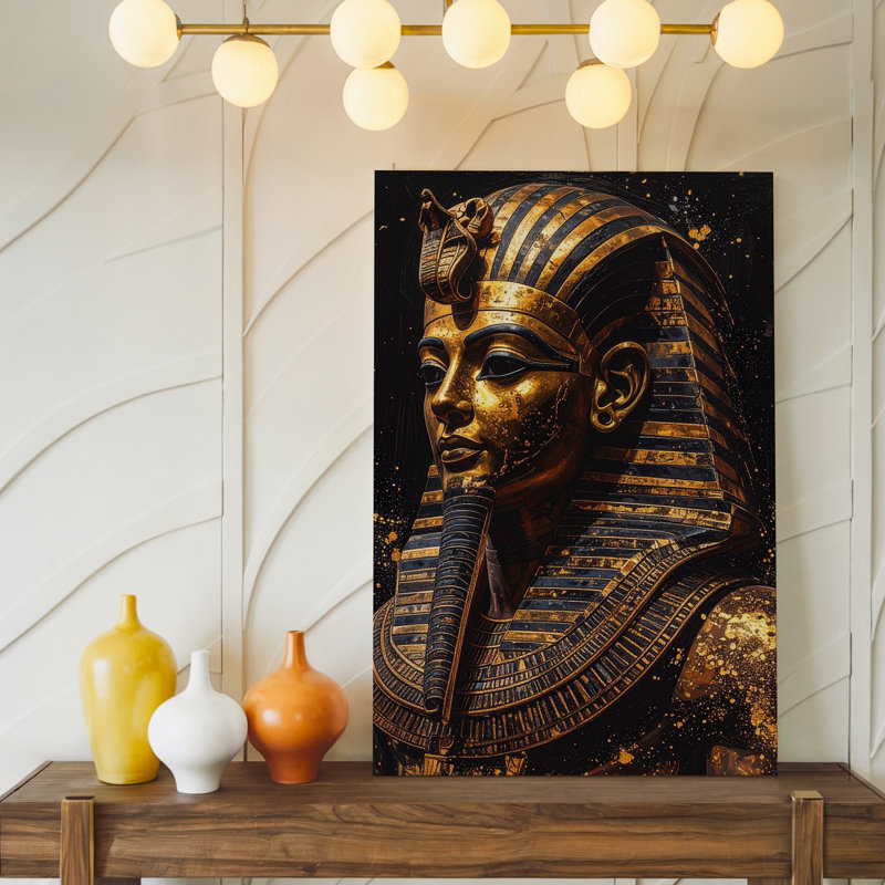 «Wall Art Canvas Voici la description du produit et optimisation du Seo pour votre pharaon doré», H 30 po x l 40 po
