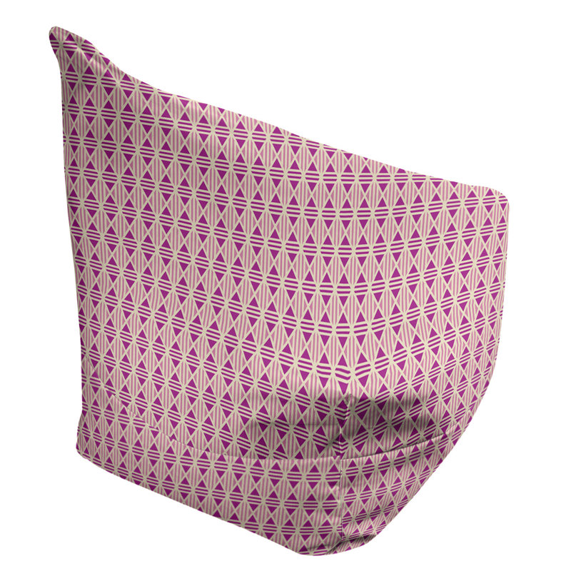 Petite chaise à sacs à billes & Leffel, H 120 po x L 31 po x P 60 po, Mauve, Rembourrage poly