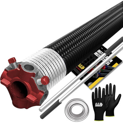 Garage Door Torsion Springs, w/ 1" Bearing, Gloves and Bars (295 x 2 x 41)
