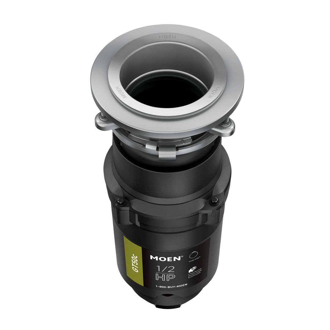 Prep Series 1/2 Horsepower Continuous Feed Garbage Disposal Featuring Fast Track Technology, Power Cord Included Moen