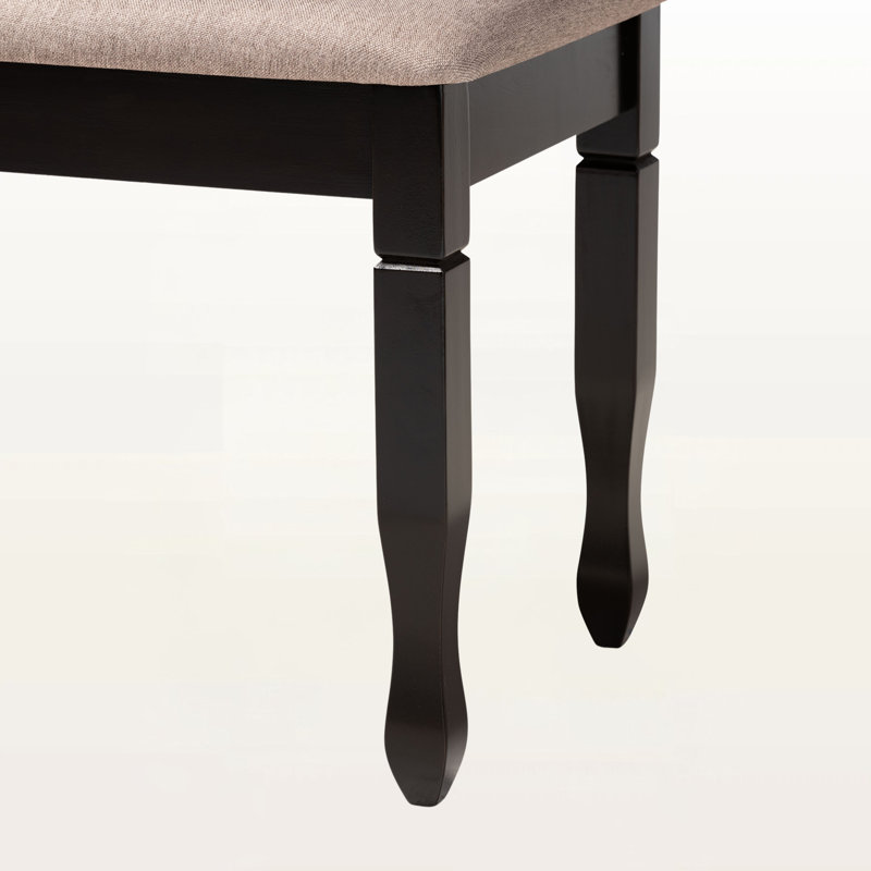 Banc en tissu Gethyn Sand Sand, Marron foncé, Sable