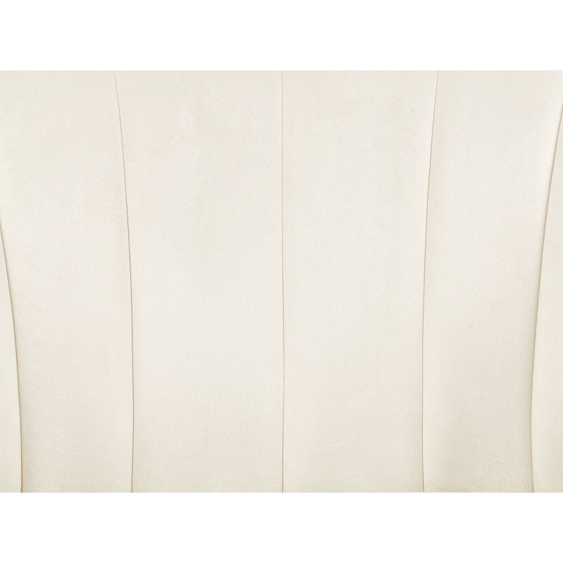 Jairo Velvet Barrel Chair, Beige Velvet