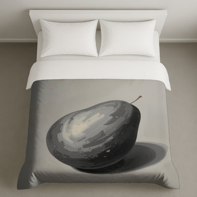 Housses de couette monochromes poire
