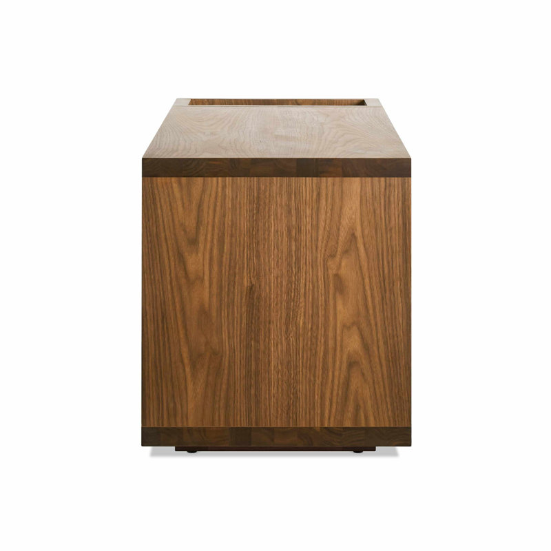 Go Forth Solid Wood Storage Bench, Walnut
