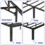 Lit plateforme en acier 14 po, structure en acier robuste et durable, assemblage facile, aucun sommier tapissier requis-1044216119