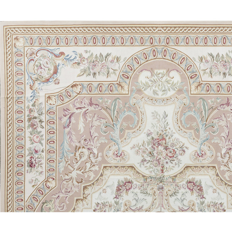 Aubusson Renaissance Wool Oriental Area Rug