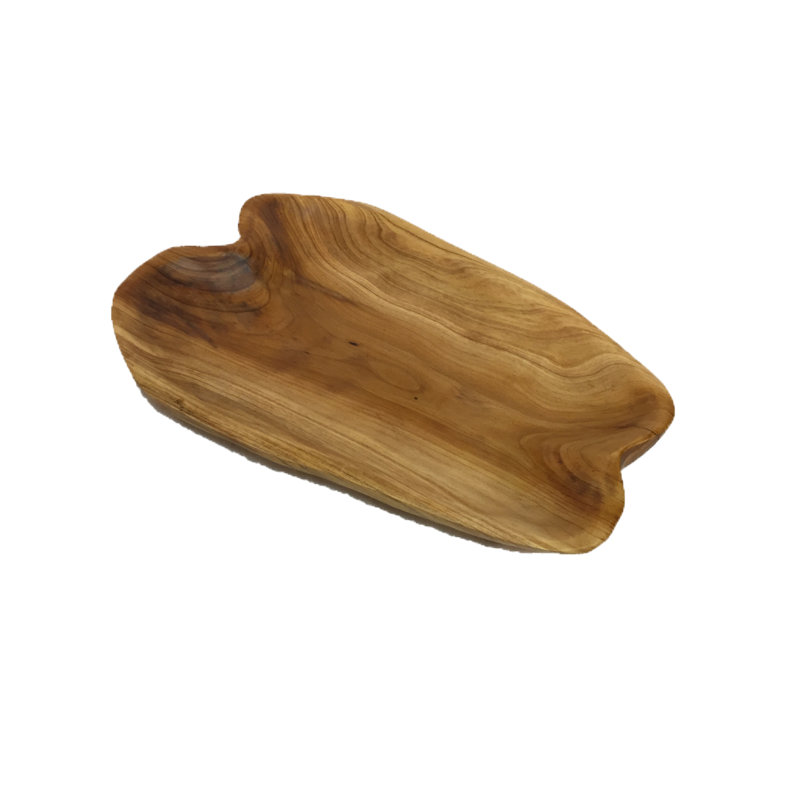 Loon Peak Niels Wood Platter, 2" H x 13" W x 6" L