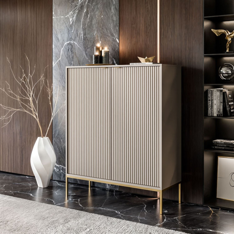 104cm Sideboard, Cashmire/Gold