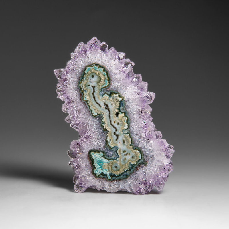 Amethyst Stalactite Slice From Uruguay (59 Grams)