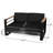 Outdoor With Composite Accents And Padding Seating Weather Resistance Horizontal Back Cushions