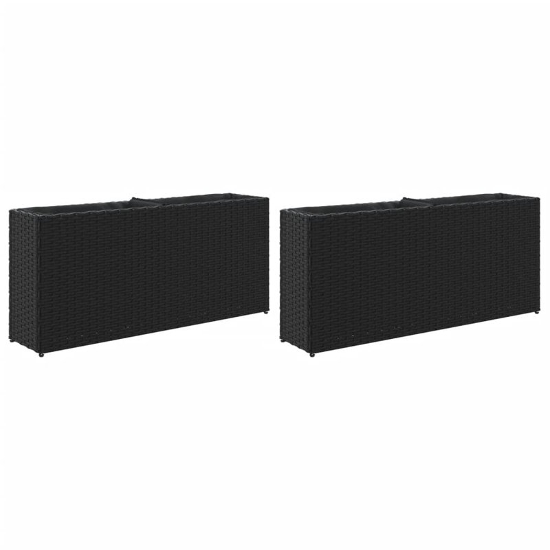 Planter Box, 40cm H x 90cm W x 20cm D, Black
