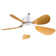 Modern 66 Inch Ceiling Fan With 6 Speed Wind 8 Blades Remote Control Reversible DC Motor With Light