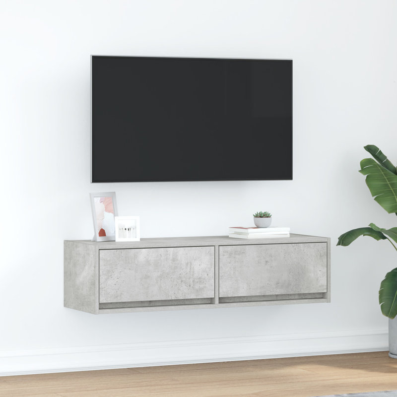 TV Cabinet 31x25.5 Cm Engineered Wood, Grey, 100 cm