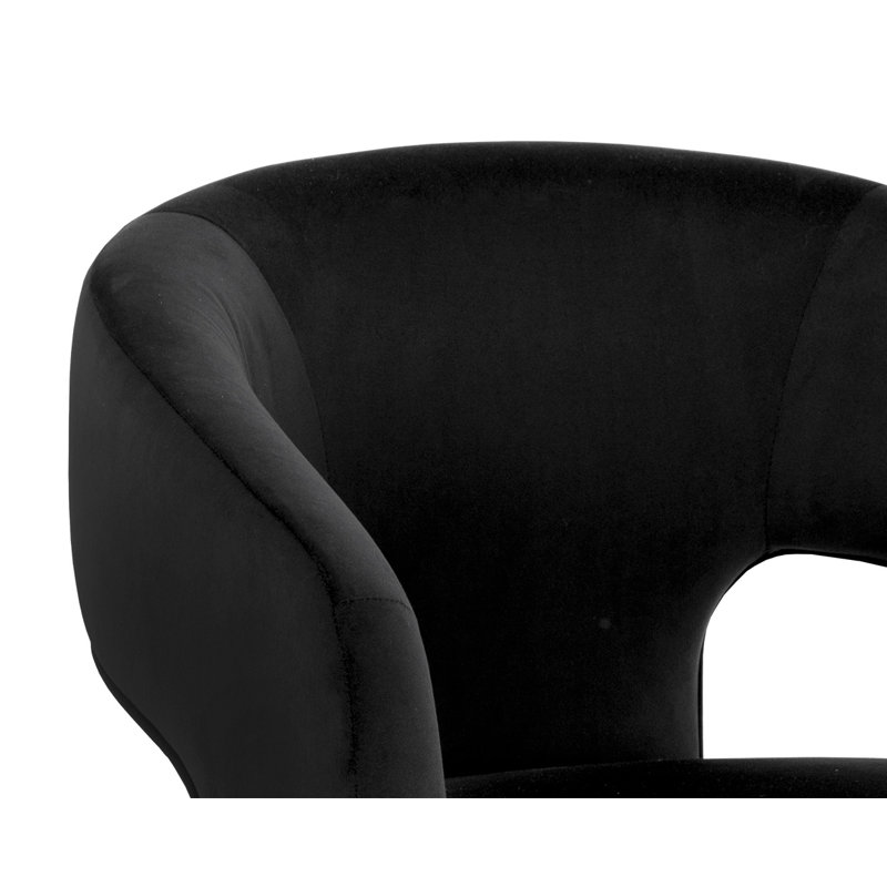Isidore Upholstered Dining Chair, Abbington Black
