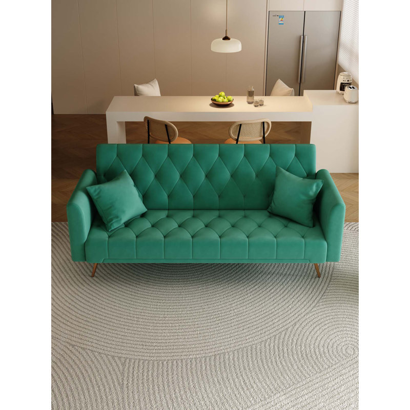 Canapé-lit double 71 po, Vert