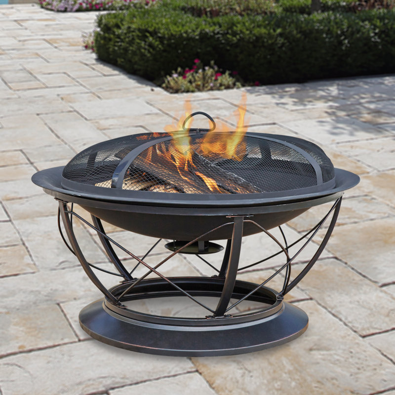 Treble Round Steel Wood Burning Fire Pit