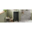 Armoire de salle de bain de style français 18 po avec rangement, solution pour petit espace avec lavabo en céramique, tablette réglable, charnières à fermeture en douceur-601378149