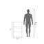 36" Wall Cabinet For Kitchen, Living Room - Black Construction Shelf In Garage, Bathroom, 36-1528861794