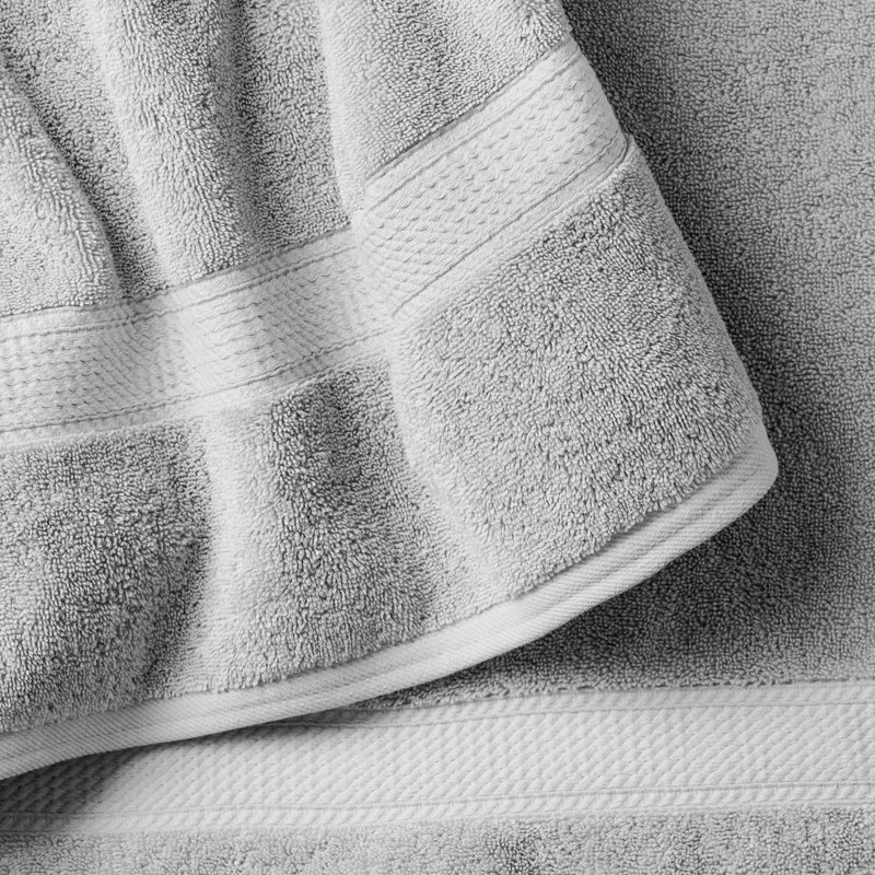 Payten Classic Certified Egyptian Cotton Washcloth, Soft Gray
