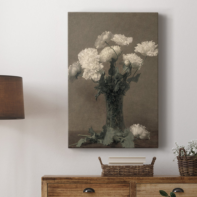 Imprimé floral rétro CCXL - galerie Cavas, H 27 po x l 18 po