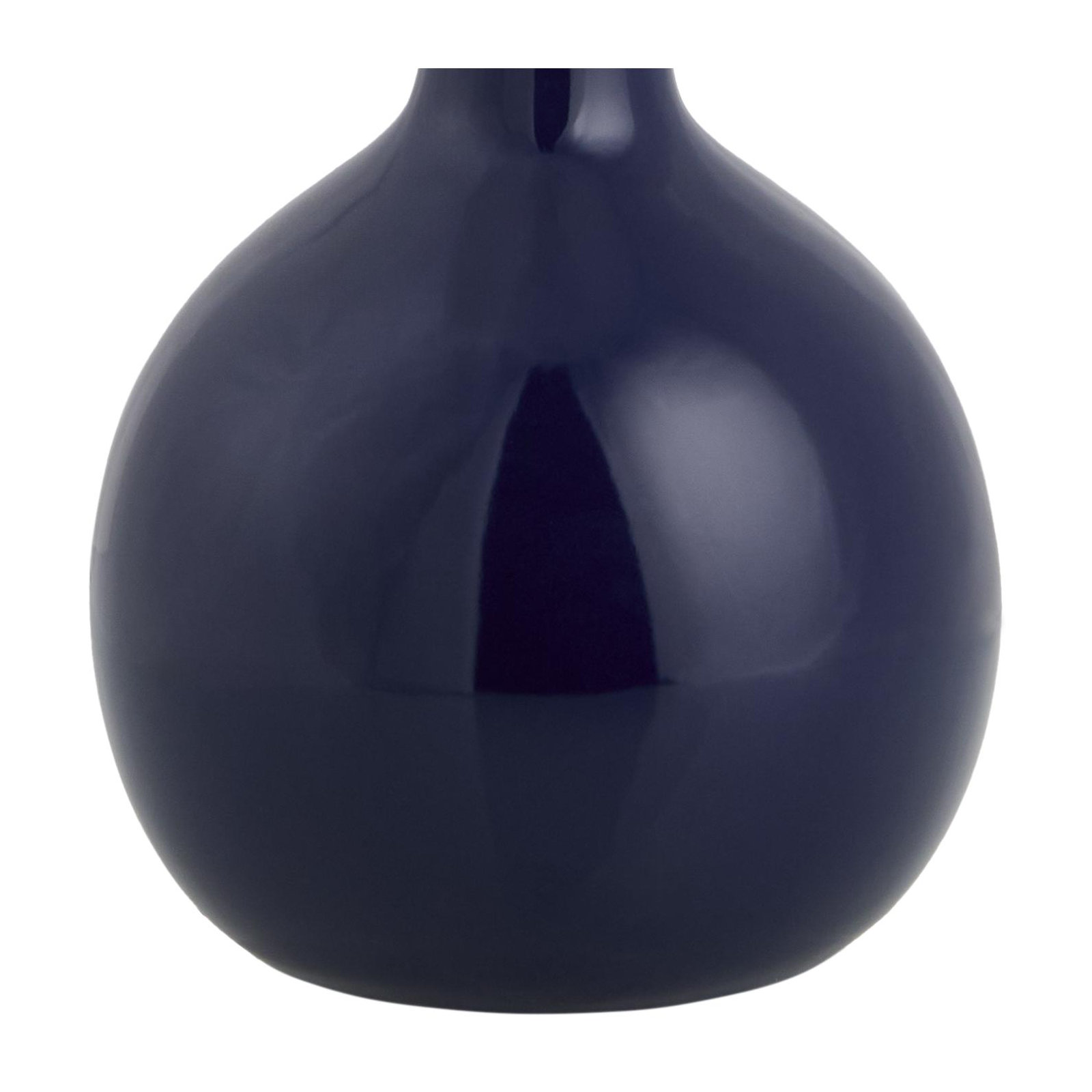 Maura Accent Table Lamp, Navy, Beige, 15"H x 9"W x 9"D