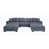 Daevon Dark Gray Fabric