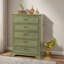 Simple commode d'appoint en bois vert