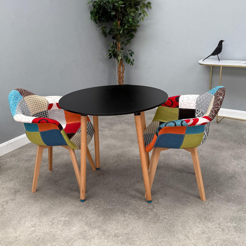 2 - Person Dining Set, Black