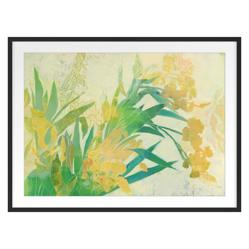 Yellow Iris 2 Print by Richardson, April, 15" H x 20" W