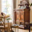 French retro solid  wood  sideboard