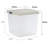 Wham Clip 5x 13.2L Square Plastic Storage Boxes with Secure Clip Lock Lids. L:39.5 x W:39.5 x H:12cm Clear/Green Milieu/Stone-107097832
