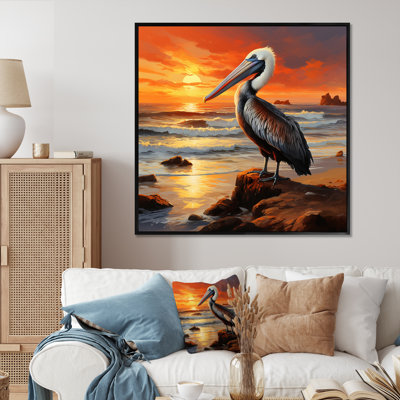 Coucher de soleil sur la côte Pelican Harmony I - Pelican, art mural