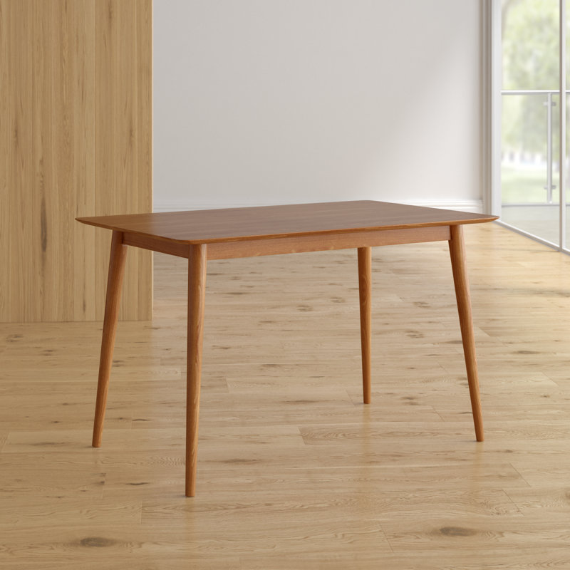 Table de salle à manger en bois massif Goodyear, l 29,48 po x L 47,2 po