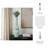 Decorative Modern Vase for Home Decor - Tall Vase with Sculptural Silhouette and Glazed Finish - Accent Table Vase for Shelf or Console Display - Elegant Flower Vase for Any Room - Green-1910502522