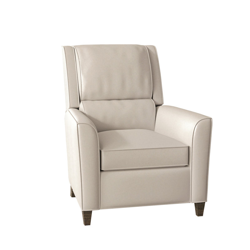 Roswell Recliner, Aline Fumo Genuine Leather, Cobblestone, Manual