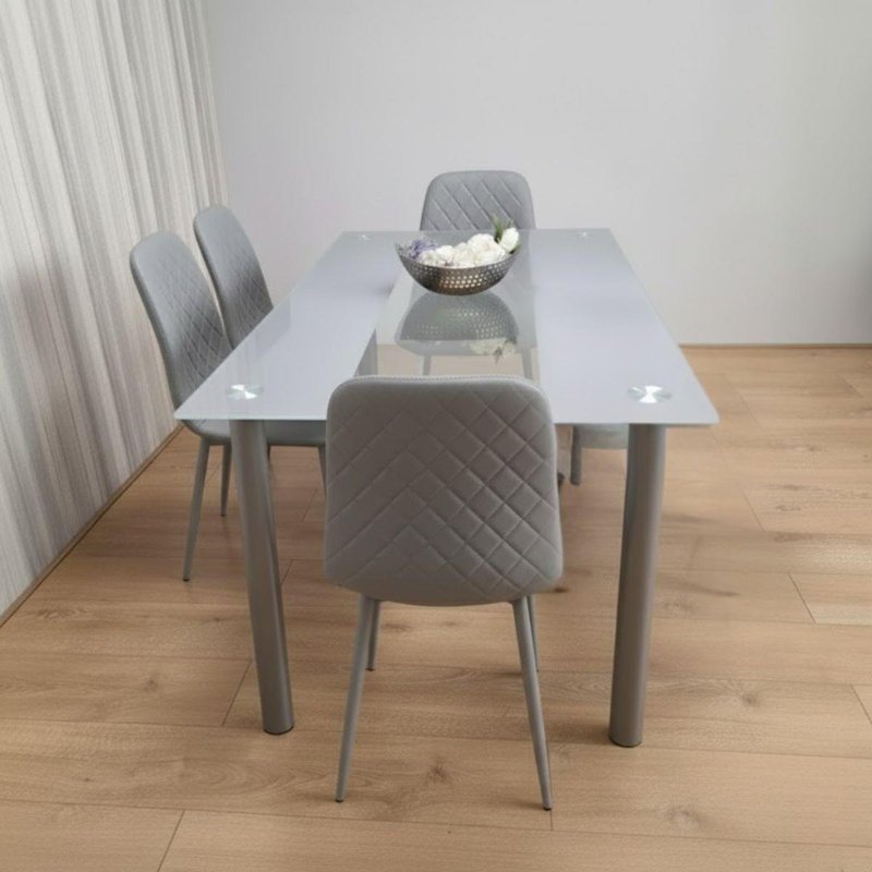 4 - Person Dining Set, Grey