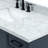 ARIEL Kelly Single Sink Bathroom Vanity with Italian Carrara Marble Top-99405044-124987379