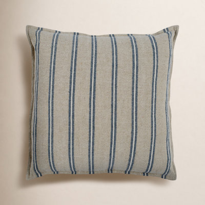 Gemini Striped Cotton Throw Pillow