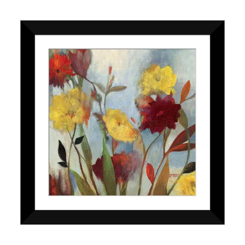 «Wildflowers I», reproduction sur toile, H 18 po x l 18 po x P 1,5 po, Pas de tapis, Toile tendue