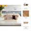 Ivory/Gold Wood Rectangle Decorative Tray
